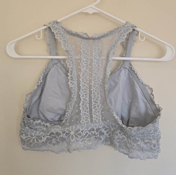 Aerie Racerback Lace Bralette Light Blue Size Large - Picture 3 of 5